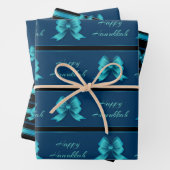 Hanukkah Metallic Bows Geschenkpapier Set (Beispiel)
