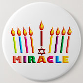Hanukkah Miracle Button (Vorderseite)