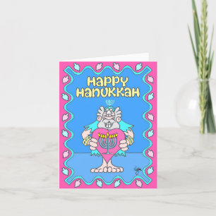 HANUKKAH MIT "HERZ" Hanukkah Card Feiertagskarte