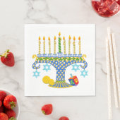Hanukkah mit Katzen! Servietten (Beispiel)