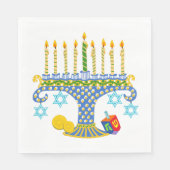 Hanukkah mit Katzen! Servietten (Vorderseite)