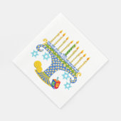 Hanukkah mit Katzen! Servietten (Ecke)