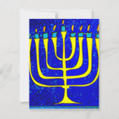 Hanukkah Mitteilungskarte (Vorderseite)