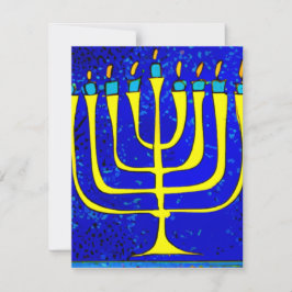 Hanukkah Mitteilungskarte