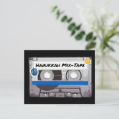 Hanukkah Mix-Tape Postkarte (Stehend Vorderseite)