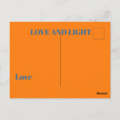 Hanukkah Modern Menorah Blue Grußkarte Postkarte (Rückseite)