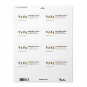 Hanukkah Modern Simple Dreidel Shipping Address (Vorne)