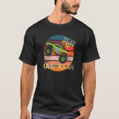 Hanukkah Monster Truck Dreidel Menorah Retro Vint T-Shirt (Vorderseite)