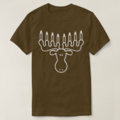 Hanukkah Moose Menorah Funny Jewish  T-Shirt (Design vorne)