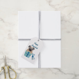 Hanukkah Mops Geschenk Geschenkanhänger
