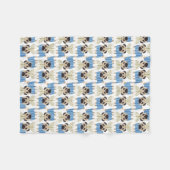 Hanukkah-Möpsen (8).jpg Fleecedecke (Vorderseite (Horizontal))