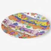 Hanukkah Mouse N Friends Pappteller (Schrägansicht)