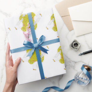 Hanukkah-Möwe mit Dreidel und Gelt Geschenkpapier