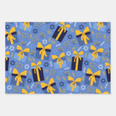 Hanukkah Muster Geschenkpapier Set (Vorderseite 3)