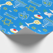 Hanukkah Musterpapier Geschenkpapier (Ecke)