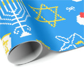 Hanukkah Musterpapier Geschenkpapier (Rolleneckpunkt)