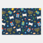 Hanukkah Musterpapier Geschenkpapier Set (Vorderseite 2)