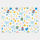 Hanukkah Musterpapier Geschenkpapier Set (Vorderseite)