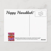 Hanukkah My Hearts Blume für Sie Baum des Lebens Postkarte (Rückseite)