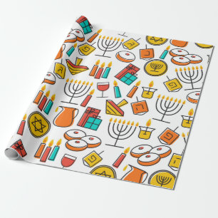Hanukkah nahtloses Muster. Jewish Holiday Hanukkah Geschenkpapier