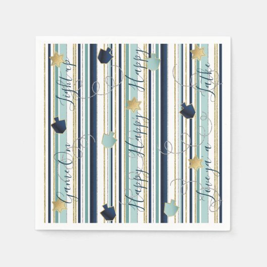 Hanukkah Napkin personalisieren auch das neue Eleg Serviette (Vorderseite)