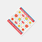 Hanukkah Napkins Personalisieren Sie die FARBILLE Serviette (Ecke)