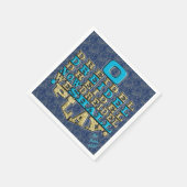 Hanukkah Napkins personalize "Dreidel Play" Serviette (Ecke)