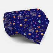 Hanukkah Necktie Krawatte (Gerollt)