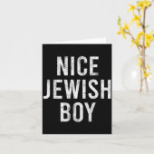 Hanukkah Nice Jewish Boy Cool Chanukah Festival Je Karte (Gelbe Blume)
