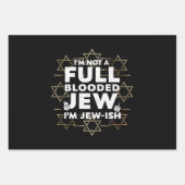 Hanukkah nicht vollständig blutrünstige jüdische C Geschenkpapier Set (Vorderseite)