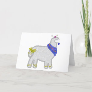 Hanukkah Niedlich Alpaca Feliz Janucá Feiertagskarte