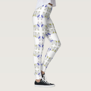 Hanukkah Niedlich Alpaca Feliz Janucá Leggings