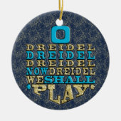 Hanukkah "O Dreidel Dreidel..."/Circle Ornament (Vorne)