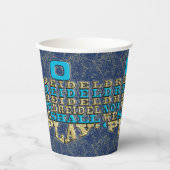 Hanukkah ODreidel 8 oz. Pappbecher (Vorderseite)