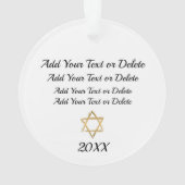 Hanukkah Ornament (Rückseite)