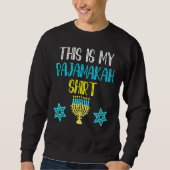 Hanukkah Pajama This Is My Pajamakah Sweatshirt (Vorderseite)
