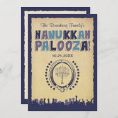 Hanukkah Palooza Einladung (Vorne/Hinten)