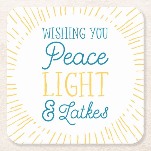 Hanukkah Paper Untersetzer (Vorderseite)