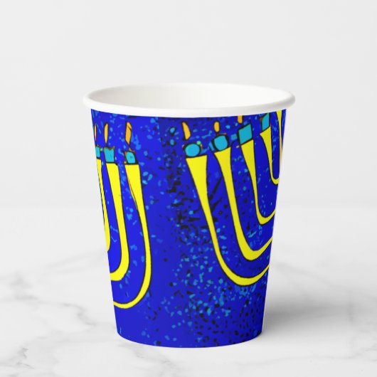 Hanukkah Pappbecher (Rückseite)