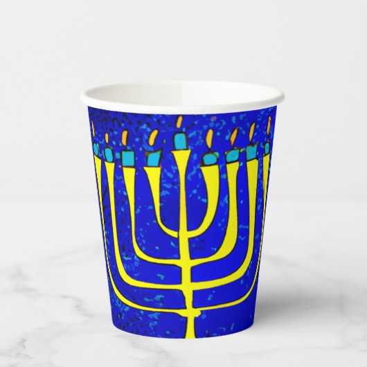 Hanukkah Pappbecher (Links)