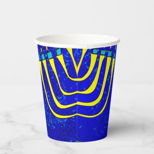 Hanukkah Pappbecher (Rechts)