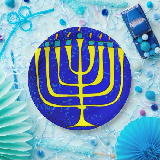 Hanukkah Pappteller (Party)