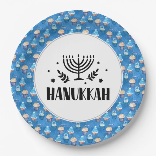 Hanukkah Pappteller (Vorderseite)