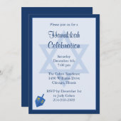 Hanukkah-Party Einladung (Vorne/Hinten)