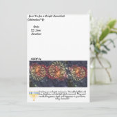 Hanukkah Party Einladung (Stehend Vorderseite)