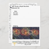 Hanukkah Party Einladung (Vorne/Hinten)