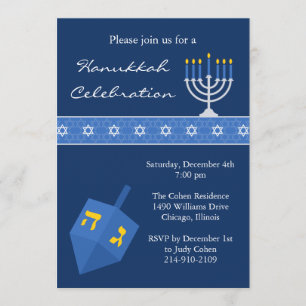 Hanukkah-Party Einladung