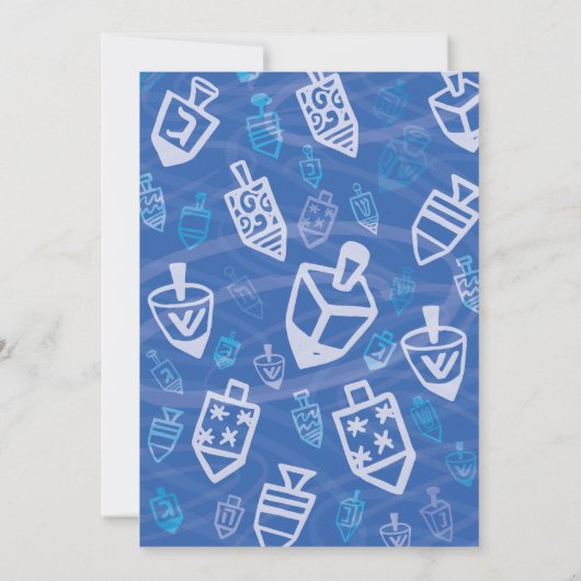 Hanukkah-Party Einladung / Spin with us (Rückseite)