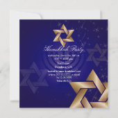 Hanukkah-Party Einladungen (Rückseite)