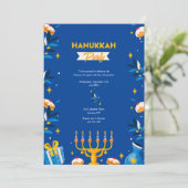 Hanukkah-Party Einladungen (Stehend Vorderseite)